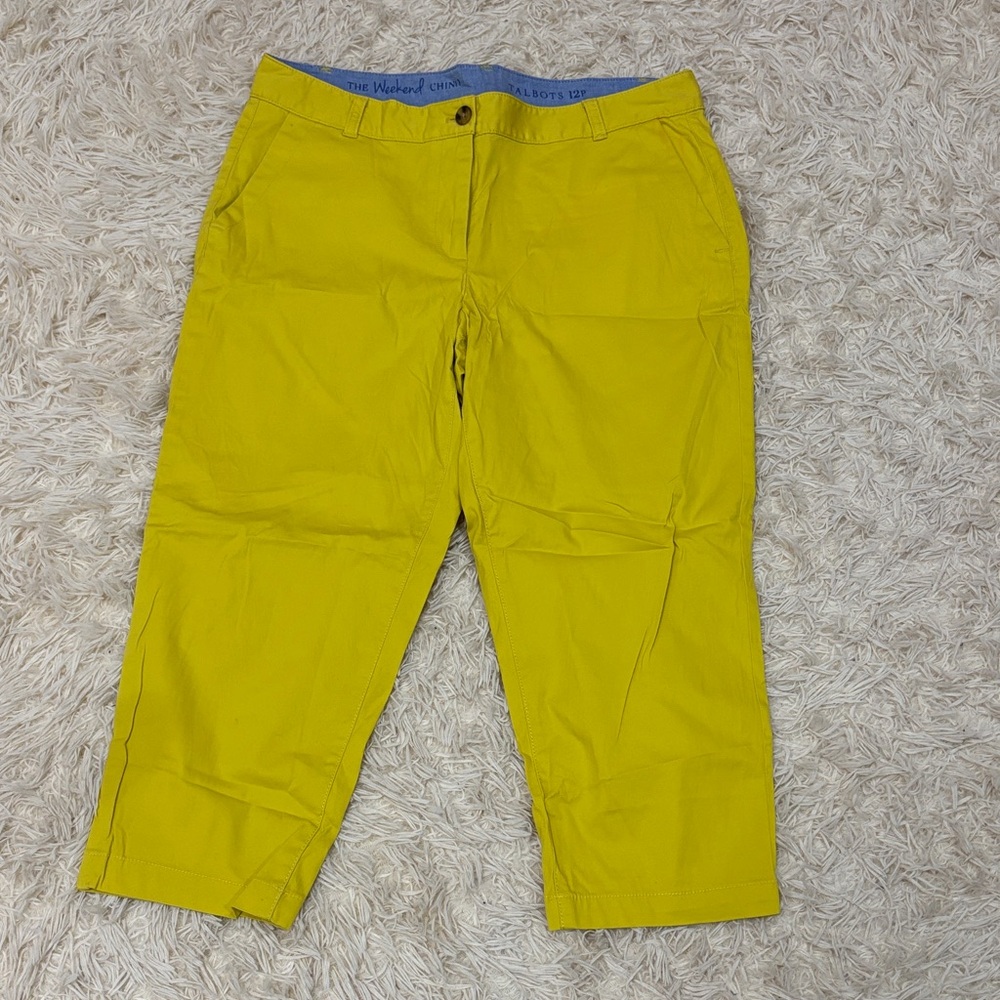 Talbots Bright Yellow Chinos